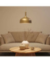 30cm metal ceiling light, 20W E27, matte gold, gold cable