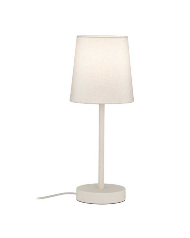 Lámpara de mesa nórdica gris o arena 15,5cm 20W E27