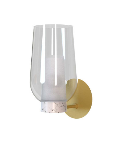 Elegant contemporary wall light E27 max. 20W in two finishes