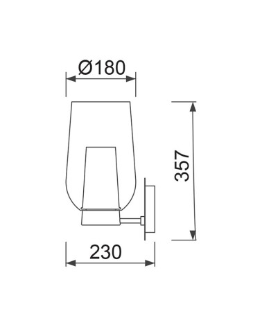 Aplique de pared contemporáneo de diseño elegante E27 max. 20W acabado negro y mármol