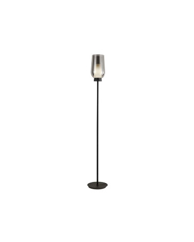 Lámpara de pie E27 max. 20W en elegante negro con imitación de mármol