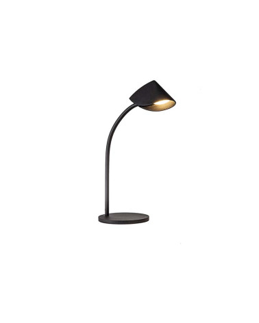 44cm LED reading table lamp, 8.5W 3000K, minimalist contemporary design in black