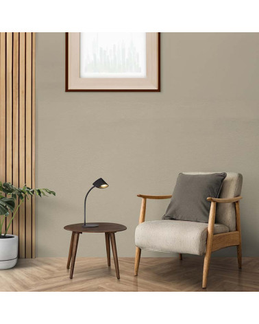 44cm LED reading table lamp, 8.5W 3000K, minimalist contemporary design in black