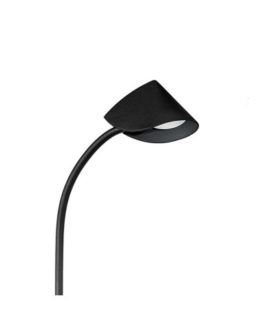 Lámpara de sobremesa 44cm para lectura LED 8,5W 3000K diseño contemporáneo minimalista en negro