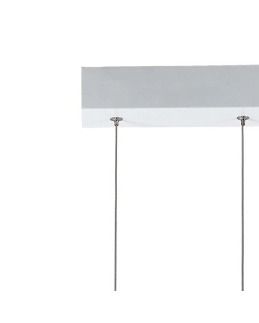 Large textured wavy panel 50W 3000K white LED pendant lamp