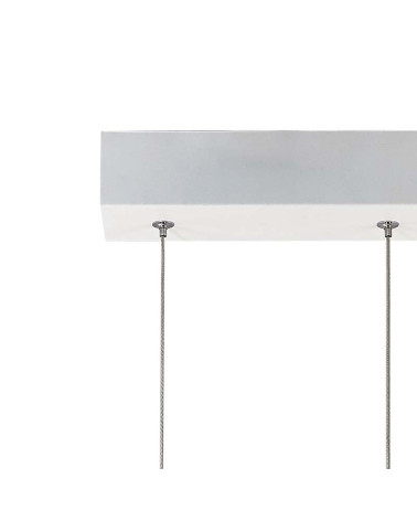 Small textured wavy panel LED pendant lamp, 40W, 3000K white