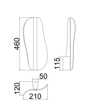 Aplique de pared LED regulable 15W 3000K panel ondulado texturizado de 45cm acabado en blanco