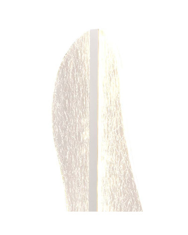 Lámpara de sobremesa 45cm LED 15W 3000K diseño moderno con panel blanco ondulado y texturizado