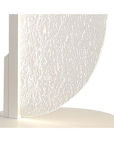 Lámpara de pie 153cm LED regulable 20W 3000K diseño moderno con panel blanco ondulado y texturizado