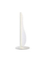 Lámpara de sobremesa 37,5cm LED 12W 3000K diseño moderno con panel blanco ondulado y texturizado