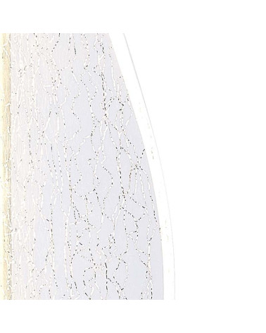 Lámpara de sobremesa 37,5cm LED 12W 3000K diseño moderno con panel blanco ondulado y texturizado