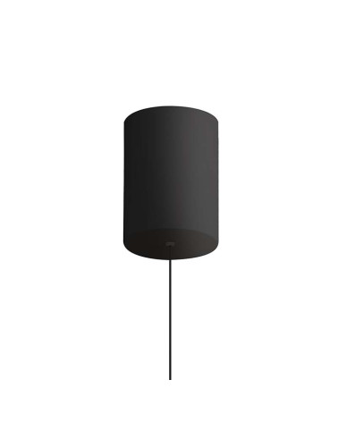 Lámpara colgante ∅47,5cm LED 16W diseño acampanado con sisema sube y baja 3000K y acabado negro