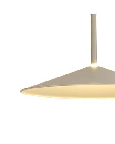 48cm LED 16W pendant lamp, flared design with up and down system, 3000K and ash finish
