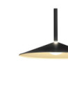 Lámpara colgante ∅32cm LED 9W diseño acampanado con sisema sube y baja 3000K y acabado negro