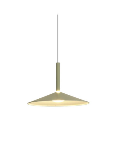 32cm LED 9W pendant lamp, flared design with up and down system, 3000K and green finish