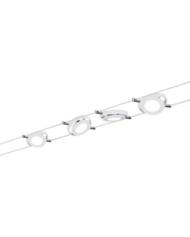 LED Cable System 4x4W Bluetooth 4x320lm 12V Matte White CCT Switch 2700K/4000K/6500K