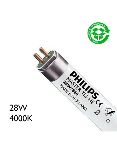 Tubo fluorescente PHILIPS 28W/840 TL5 HE 115cm