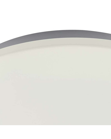 Plafón de techo de 50cm 5xE27 max. 20W forma circular abombada en color blanco
