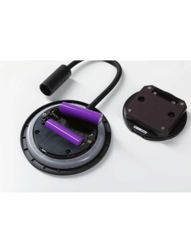 Aplique recargable negro flexible 2700K 80lm regulable