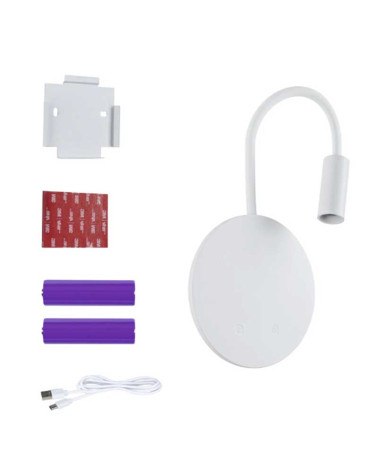 Rechargeable flexible white wall light 2700K 80lm dimmable