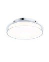 Plafón 25cm LED 11,5W 3000K 1200Lm cristal cromado IP44