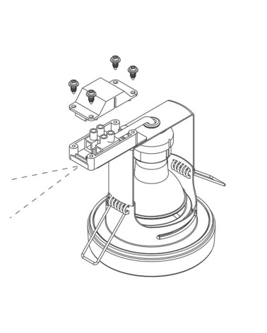 Foco empotrable cristal 9cm GU10 max 35W IP65
