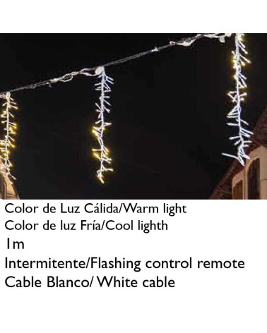 Cluster 1 meter cable white, bright or cold