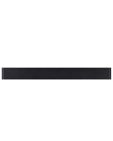 20W LED wall light with double linear design, 61x9cm, available in 2700K or 3000K in black aluminum
