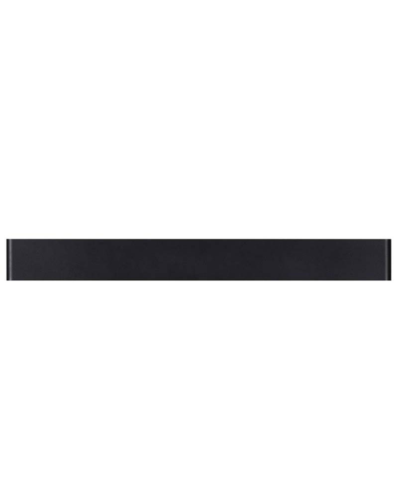 Aplique de pared LED 20W doble luz diseño lineal 61x9cm disponible en 2700K o 3000K en aluminio negro