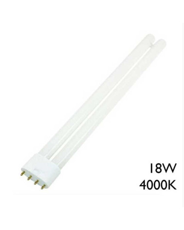 Lámpara PL-L 18W 2G11 luz blanca fría 4000K