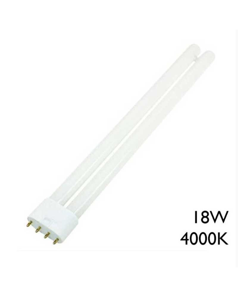 Lámpara PL-L 18W 2G11 luz blanca fría 4000K