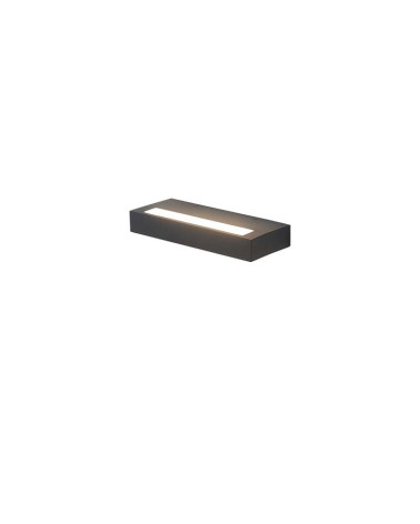 Aplique 24cm LED 20W estilo lineal CCT 2700K-3200K-4000K luz arriba y abajo en acabado aluminio blanco o negro