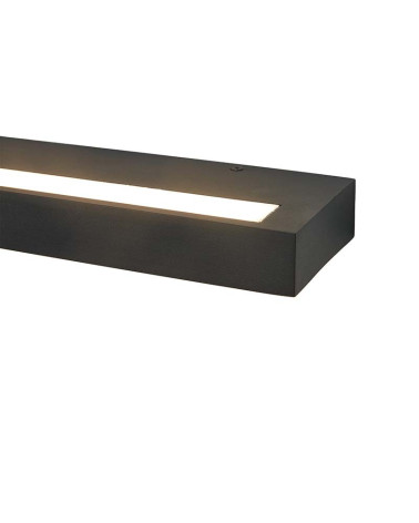 Aplique 39cm LED 30W estilo lineal CCT 2700K-3200K-4000K luz arriba y abajo en acabado aluminio blanco o negro