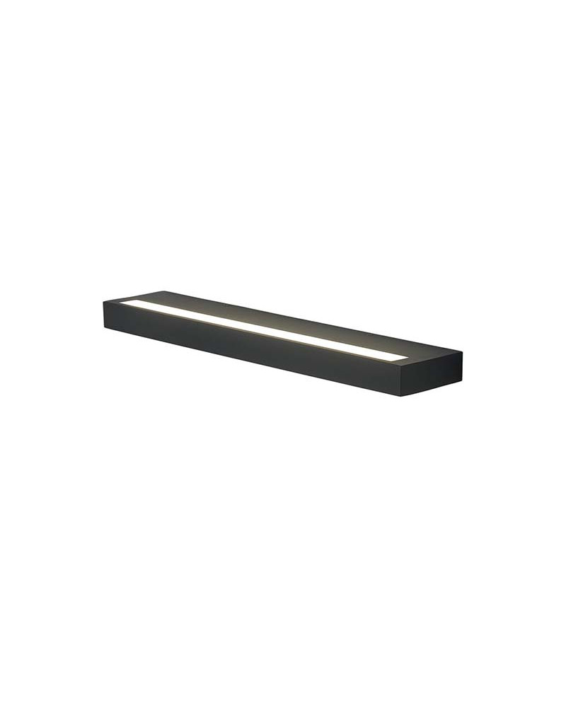 Aplique 52cm LED 40W estilo lineal CCT 2700K-3200K-4000K luz arriba y abajo en acabado aluminio blanco o negro