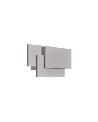 Aplique 26x12,5cm con elegantes placas rectangulares blancas o negras para pared LED 12W 1080Lm 3000K