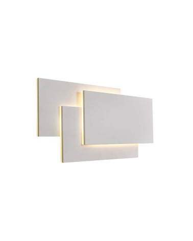 Aplique 40x19cm con elegantes placas rectangulares blancas o negras para pared LED 36W 3240Lm 3000K