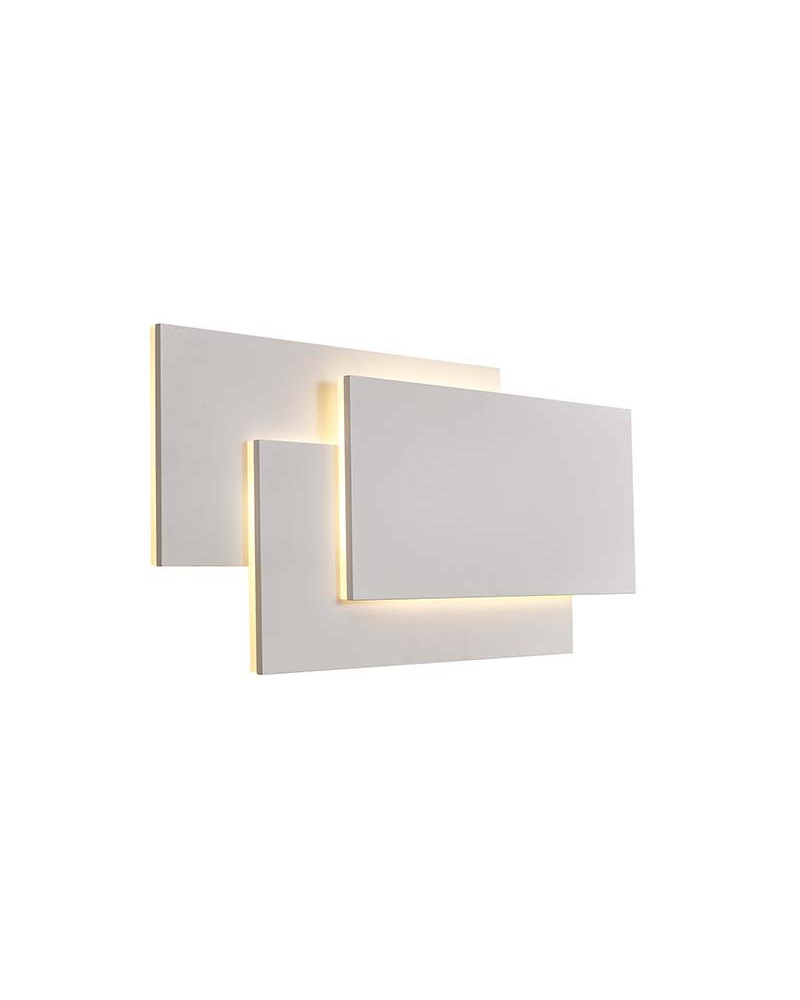 Aplique 40x19cm con elegantes placas rectangulares blancas o negras para pared LED 36W 3240Lm 3000K