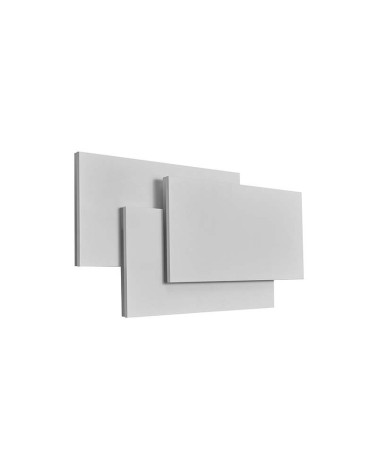 Aplique 40x19cm con elegantes placas rectangulares blancas o negras para pared LED 36W 3240Lm 3000K