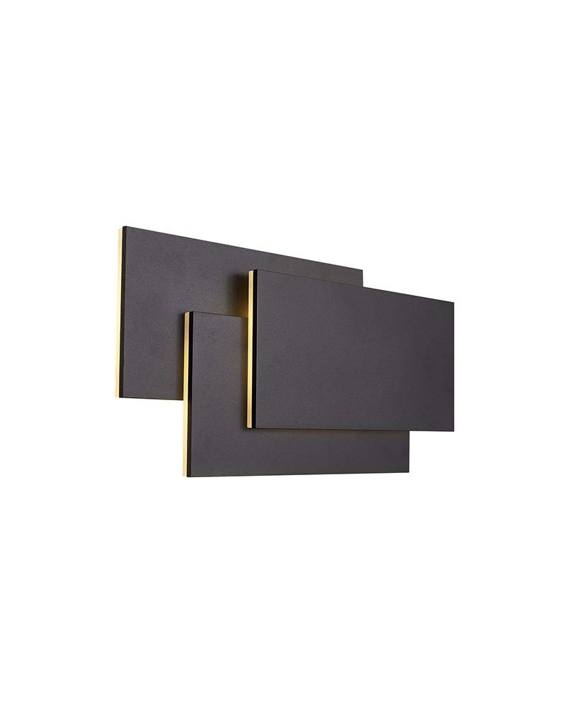 Aplique 40x19cm con elegantes placas rectangulares blancas o negras para pared LED 36W 3240Lm 3000K