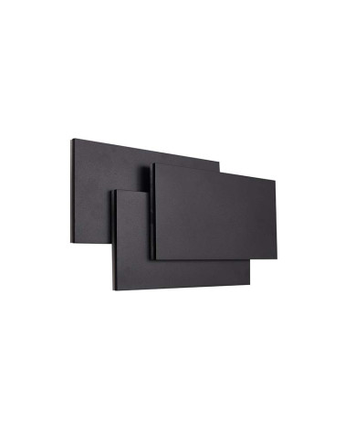 Aplique 40x19cm con elegantes placas rectangulares blancas o negras para pared LED 36W 3240Lm 3000K