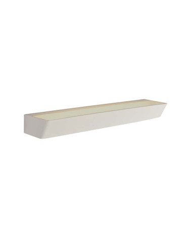 Luminaria de pared 50cm de ancho 40W LED 3000K o 4000K en aluminio blanco arena