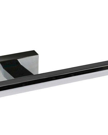 Linear wall light, 75cm wide, for bathroom, with 20W LED, cool white light of 4000K and chromed aluminum finish.