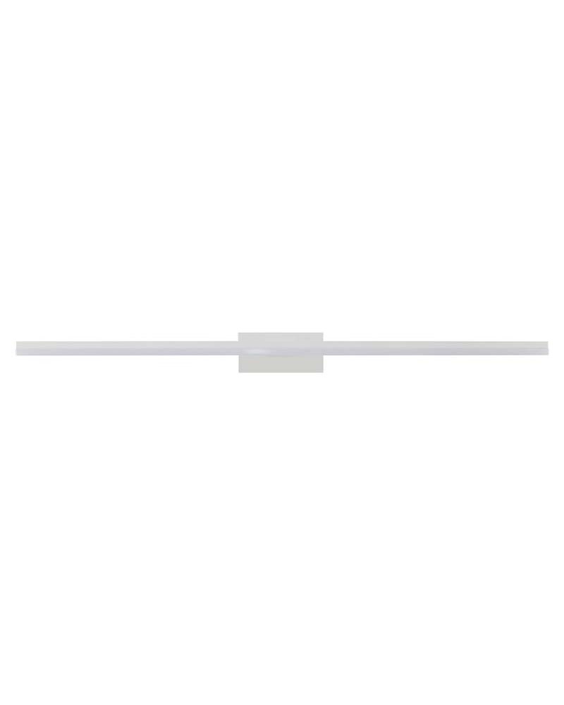 Aplique lineal de 75cm de ancho para baño con LED 20W luz blanca fría de 4000K y acabado en aluminio negro o blanco
