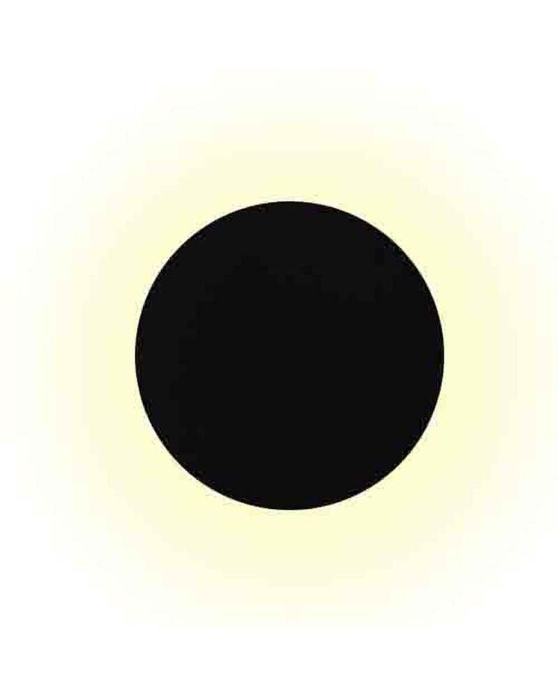 27cm circular LED wall light 16W 1350Lm warm light 2700K in white or black finish