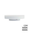 Bombilla LED GX53 Ø74mm 12W con ángulo de luz de 120º y temperatura de 3000K o 4000K 