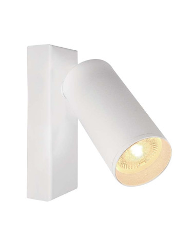 Adjustable wall spotlight for mini GU10 bulb max. 12W LED, in white or black aluminum finish