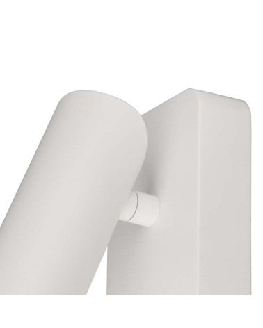 Aplique de pared con interruptor y foco móvil para bombilla mini GU10 máx. 12W LED acabados blanco y negro