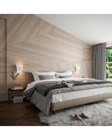 Aplique de pared en blanco estilo minimalista GX53 máx. 12W LED asimétrico inspiración origami