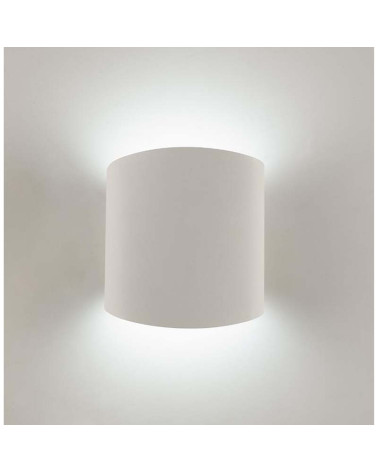 Aplique semicilíndrico de líneas continuas y estilo minimalista GX53 máx. 12W LED acabado blanco