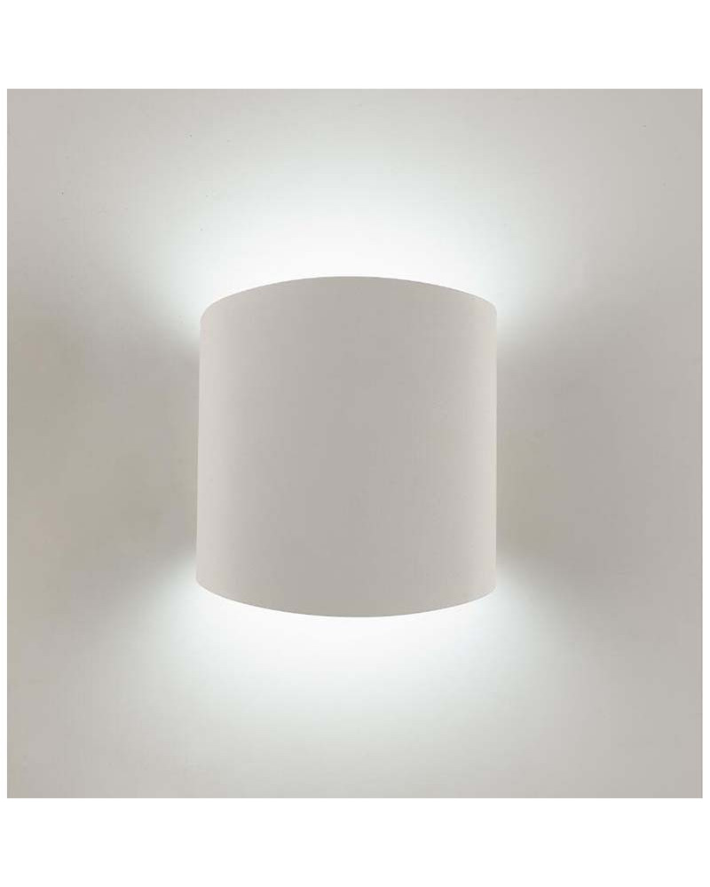 Aplique semicilíndrico de líneas continuas y estilo minimalista GX53 máx. 12W LED acabado blanco